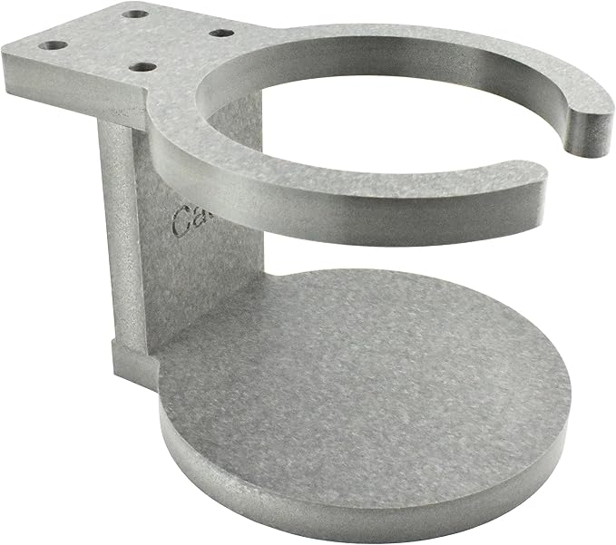Poly Cup Holder for Adirondack Chair or Patio, Fits Standard- Large Cups (1 Pack, Charcoal Gray)