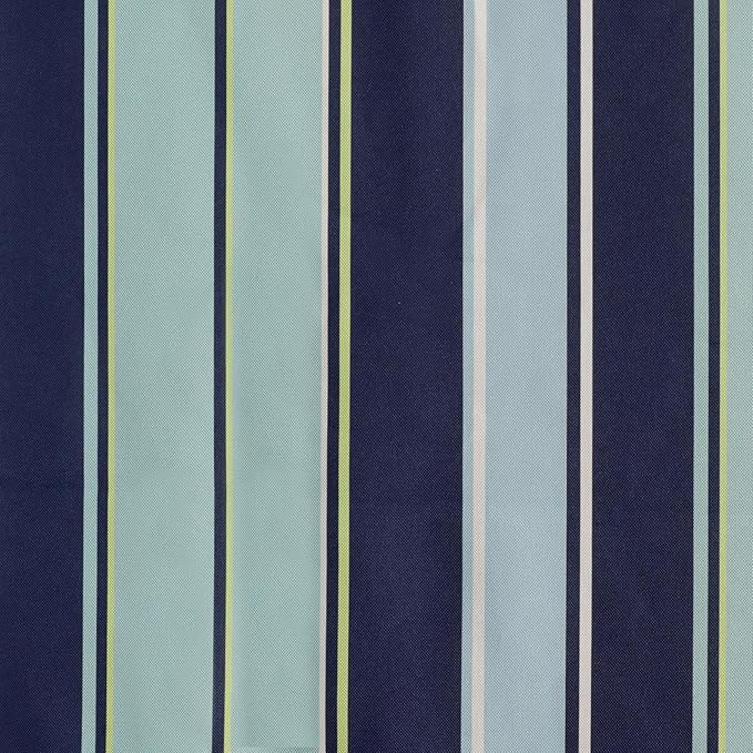AAAAAcessories Outdoor Seat Cushions for Chairs, Waterproof, Fade-Resistant, 18.5" x 16" x 3", Patio Furniture Replacement Cushions, Set of 2, Stormy Teal Coastal Stripe