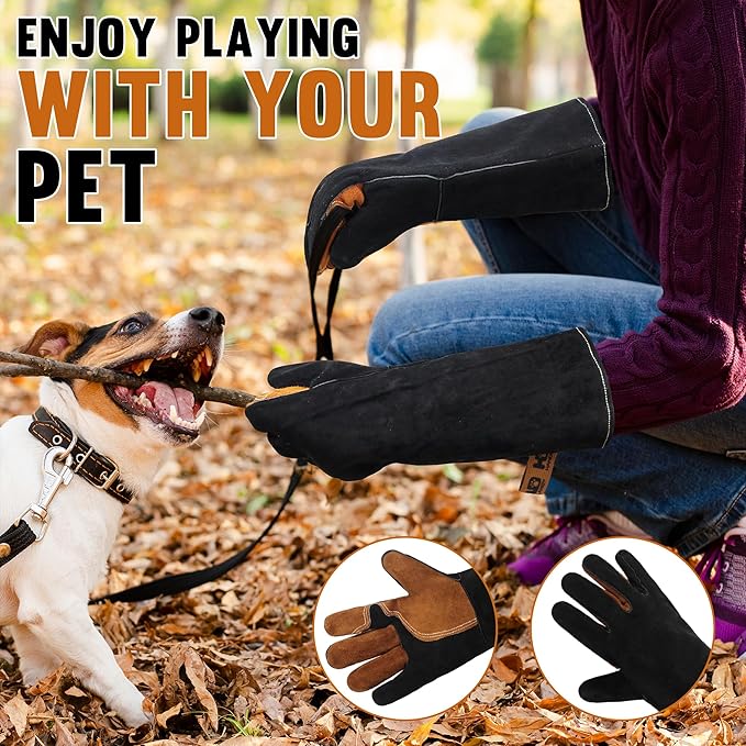 HLDD HANDLANDY Animal Handing Gloves- Bite Proof, Puncture & Scratch Resistant for Safe Handling
