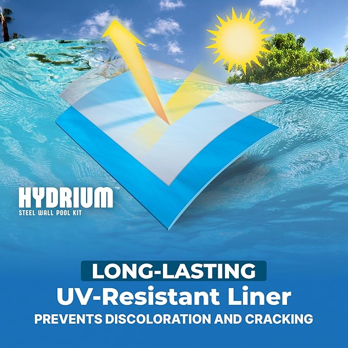 Bestway Hydrium 24' x 52" Round Steel Wall Above Ground Pool Set