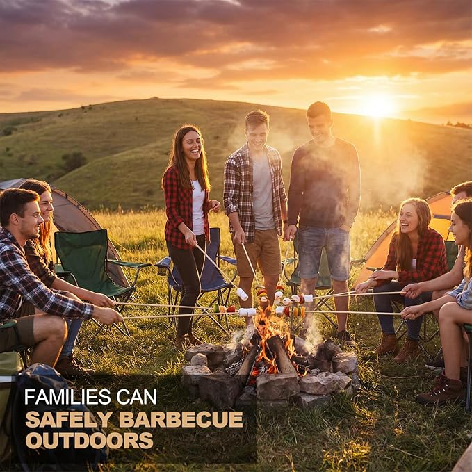 Suclain 600 Pcs 36" Long 5mm Thick Marshmallow Roasting Sticks, Smores Sticks Bamboo Skewers BBQ Kabob Grilling Barbecue Roasting Camping for Outdoor Fire Pits Campfires