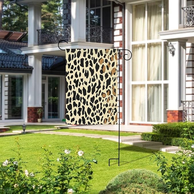 Garden Flag Cow Print Farmhouse Flags Double Sided 12 X 18 Inch Cute Farm Animals Yard Flag Yard Decorations for Home Outdoor Outside Lawn Decor