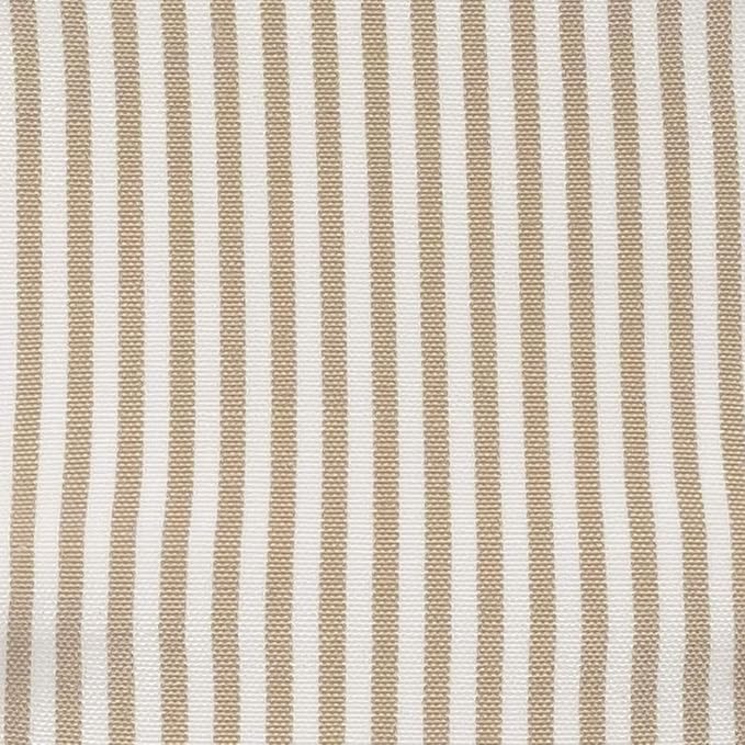 Sweet Home Collection Chair Cushion Memory Foam Pads Tufted Slip Non Skid Rubber Back U-Shaped 17" x 16" Seat Cover, 6 Pack, Pinstripe Taupe, (Pack of 2)