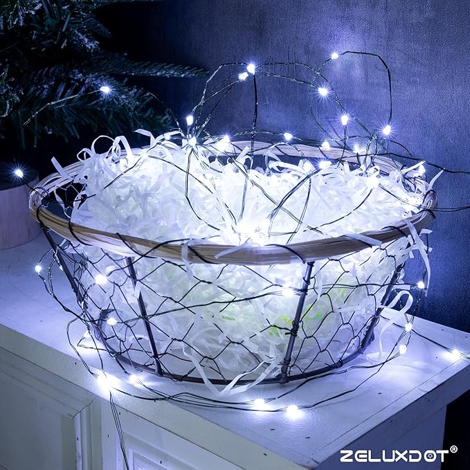 Fairy Lights Plug in,100FT 300LEDs Waterproof Led String Lights,8 Modes Remote Twinkle Light for Outdoor Indoor Christmas Wedding Birthday Garden Party Decorations,Green Wire,Cool White