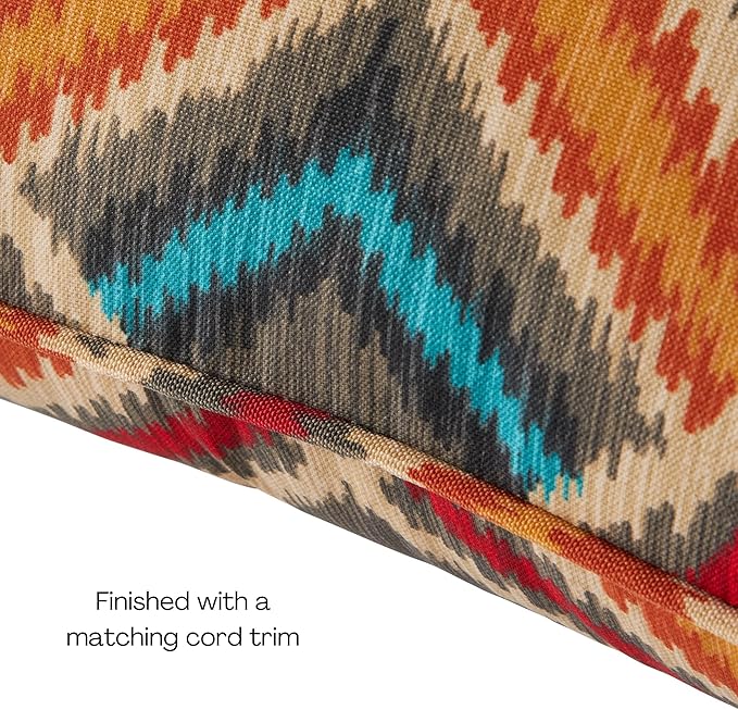 Greendale Home Fashions Outdoor Reversible 2-Piece Deep Seat Cushion Set, Aztec