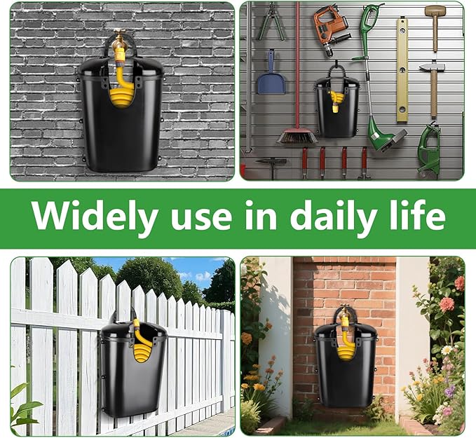 Courtyard Hose boxes, garden hoses Box。Black