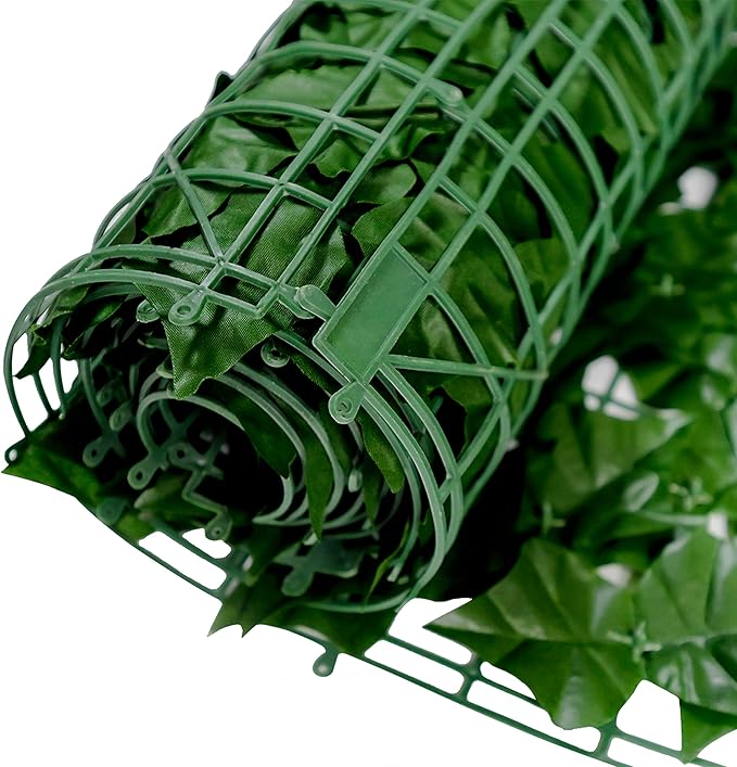 Artificial Ivy Privacy Fence Screen - 40" X 120" UV-Anti Fake Leaves Vines - Patio Balcony Privacy, Garden, Backyard Greenery Wall Decor