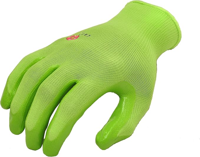 12 PAIRS Women Gardening Gloves with Micro Foam Coating - Garden Gloves Texture Grip - Women’s Work Glove - Working Gloves For Weeding, Digging, Raking and Pruning, Medium