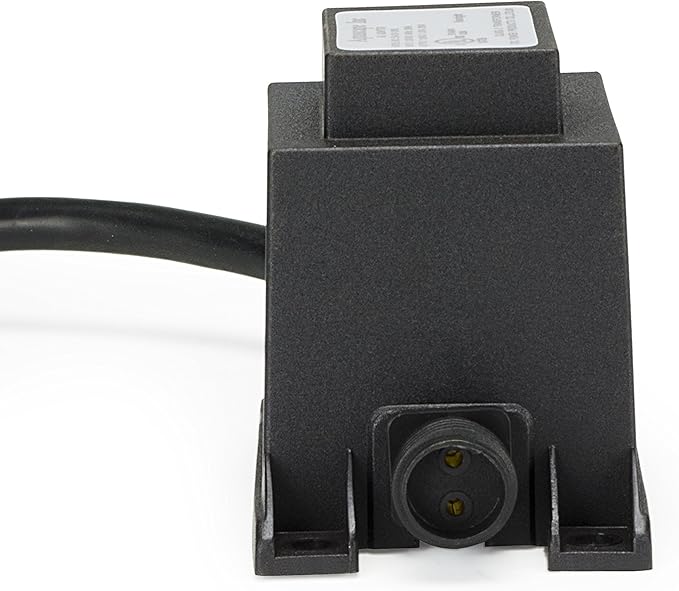 Aquascape 98485 Plug-in Garden, Pond, and Fountain Lighting 12V Quick-Connect Transformer, 20-Watt, Black