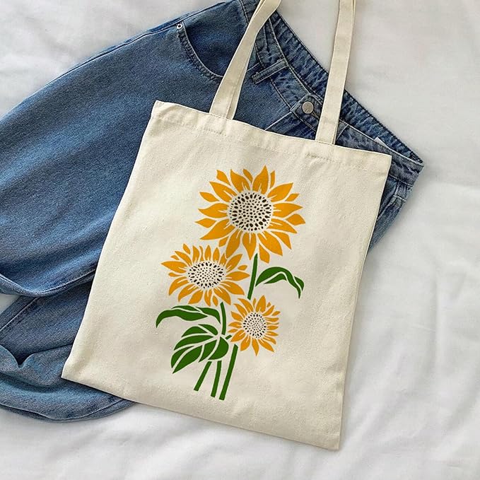 Large Sunflower Painting Stencils - 15x12Inch Flower Template Reusable - Drawing Plants Theme Decoration on Wood, Home, Garden, Outdoor Fence and DIY Projects