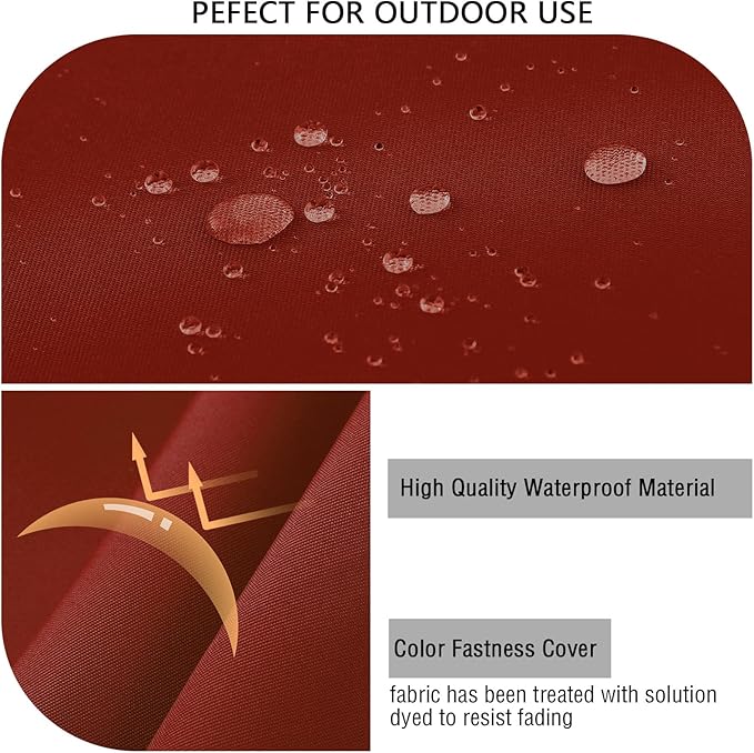 idee-home Outdoor Cushions for Patio Furniture, Outdoor Seat Cushion, Waterproof Couch Hampton Bay Deep Seat Replacement Chair Cushions for Garden Lawn Backyard Deck, 28.5 x 28.5