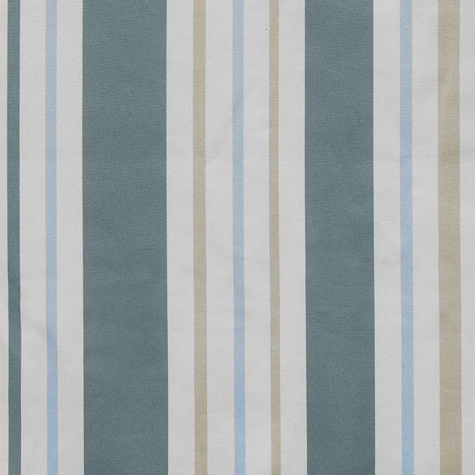 AAAAAcessories Outdoor Seat Cushions for Chairs, Waterproof, Fade-Resistant, 18" x 18" x 2", Patio Furniture Replacement Cushions, Set of 2, Slate Gray Blue Coastal Stripe