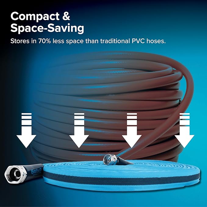 Camco EvoFlex2 50-ft Drinking Water Hose - RV Drinking Water Hose Reinforced with Fabric & Ultra Lightweight - Contains No Lead, No BPA & No Phthalate - Abrasion Resistant (22579)