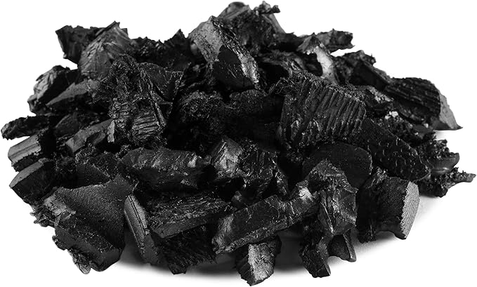 Playsafer Rubber Mulch Nuggets Protective Flooring for Playgrounds, Swing-Sets, Play Areas, and Landscaping (400 LBS - 16 CU. FT., Black)