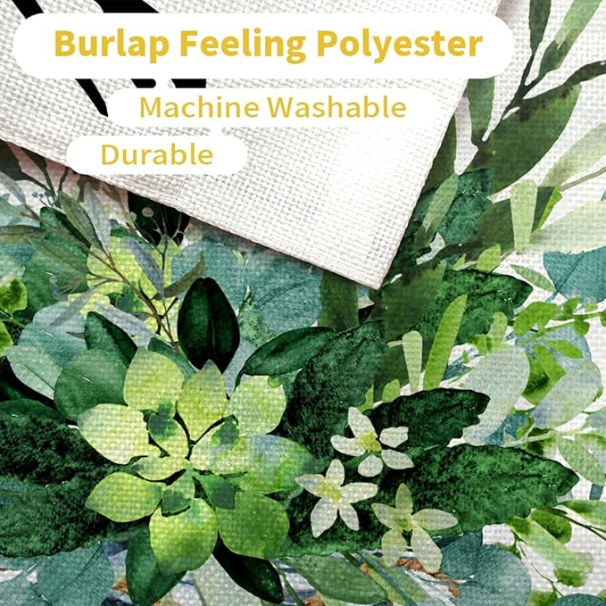 CROWNED BEAUTY Spring Eucalyptus Mason Jar Garden Flag 12x18 Inch Double Sided for Outside Welcome Burlap Small Yard Flag Green