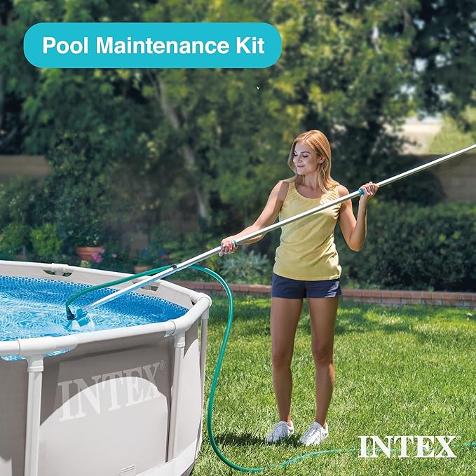 Intex 26711EH 12ft x 30in Prism Above Ground Pool Set w/Cover & Maintenance Kit