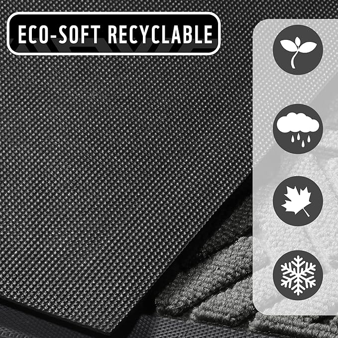 Yimobra Large Door Mat 47x32, All-Weather Waterproof Outdoor Mats for Front Door, Non Slip Rubber Doormat for Patio Proch Outside Entryway Indoor, Gray
