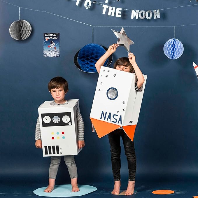 ASTRONAUT PARKING ONLY Poster Sign Decorative Signs Fun Metal Signs for Boys Space Themed Room Wall Decor Gifts for Teen Kids (Color10)