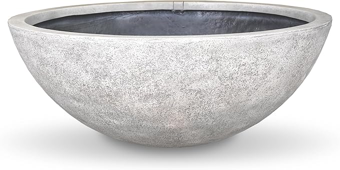 Aquascape Fountain Bowl Container Water Garden, Lunar Gray, 50 inch Dia (127 cm), 78397