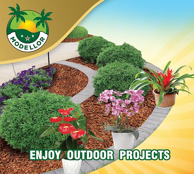 MODELLOR Premium Super Washed, Clean, Coco Chips, 2 Bricks (2.2 lb.) yields 14 Qts. of Loose Chips. Plant Substrate, Organic, Reptile Bedding, Odor Absorbing, Grow Orchids, Mulch Indoor, Outdoor.