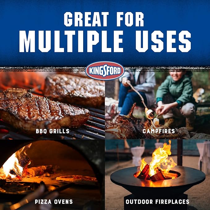 Kingsford Quick Light Fire Starter Rolls, All Natural Hardwood with Paraffin, Water Resistant and Easy Lighting for Charcoal, Pellet Grills, Smokers, Campfires, Outdoor Fireplaces, 16 Count - 24 Pack