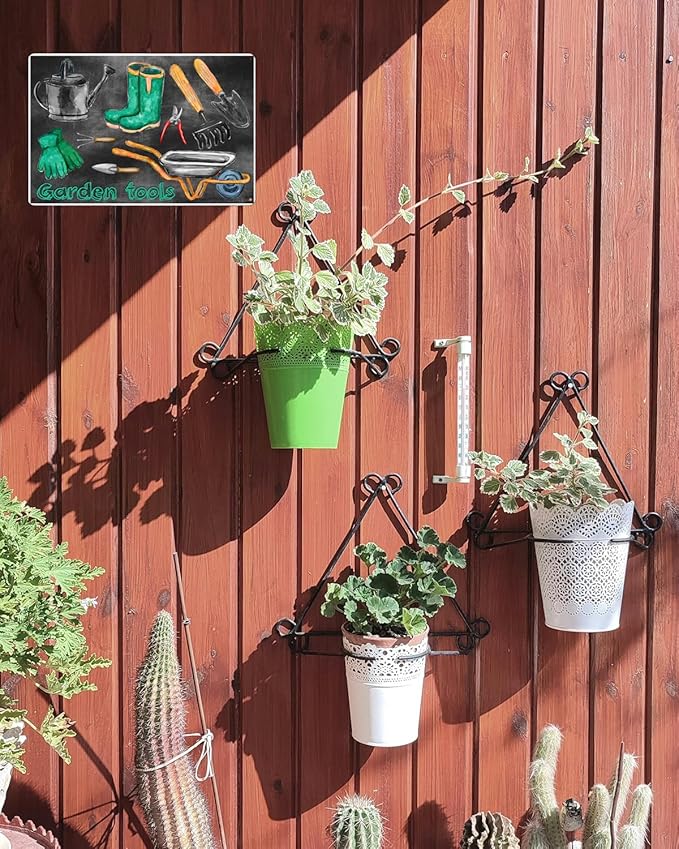 Funny Garden Metal Sign, GARDEN TOOLS Vintage Backyard Porch Yard Garden Decor Outdoor, Gift for Woman, Wife, Mama, Grandma 8 * 12"