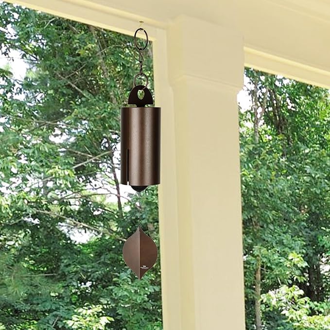 Woodstock Wind Chimes Heroic Windbell Wind Chimes for Outside, 40" Copper Large Windchime for Outdoor Garden, Patio, Porch Wind Bell, Deep Tone Sound