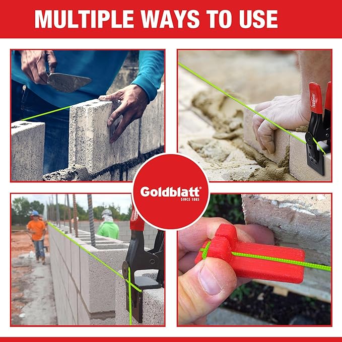 Goldblatt Mason Line, 250 Feet #18 Braided Nylon String, Perfect for Gardening or Masonry Tools