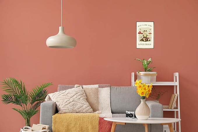 Funny Mushroom Decor Frog Decor Just A Girl Who Loves Frogs Sign Cute House Home Bedroom Kitchen Bathroom Forest Room Nature Wall Decor 8x12 in