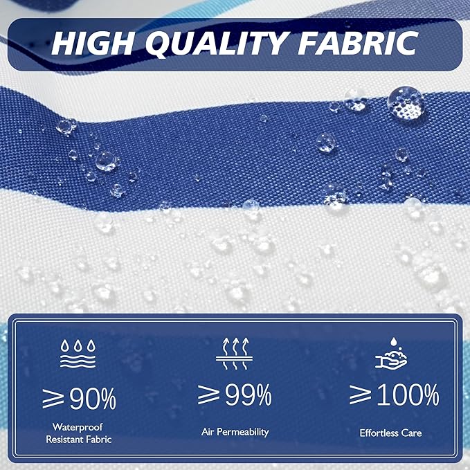 Enipate Weather Resistant Adirondack Chair Cushions High Back Rocking Chair Cushion Indoor Outdoor Patio Tufted Thicken Lounge Cushion Seat Pad