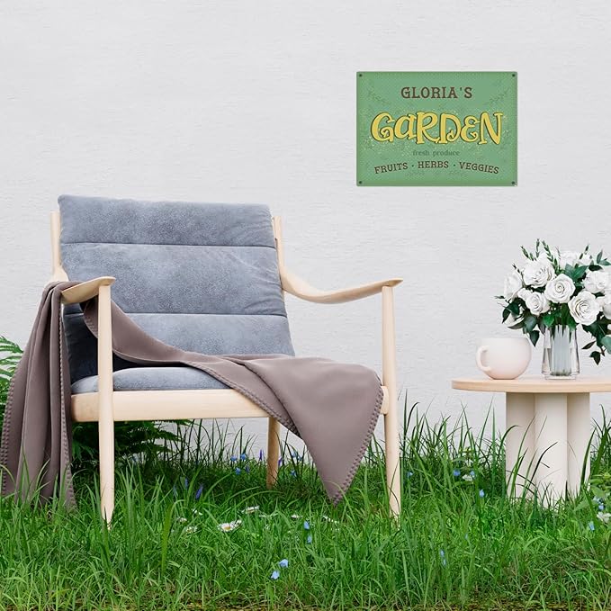 Custom Garden Signs, Holiday Season, Personalized Sign for Garden Decor Sign, 10x14 Inches, Rust Free .040 Aluminum, Fade Resistant, Made in USA by Sigo Signs