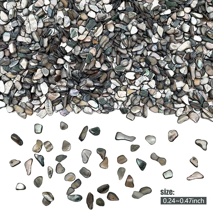 Crushed Shells for Crafts, Sea Shells for DIY Art, Vase Fillers Table Scatter, Party Favor, Wedding Decoration, Succulents Plants Soil Cover, Art Crafts