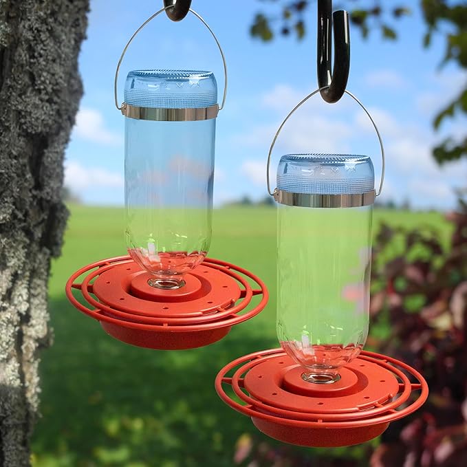 Best-1 Glass Hummingbird Feeders, 16 oz., Set of 2
