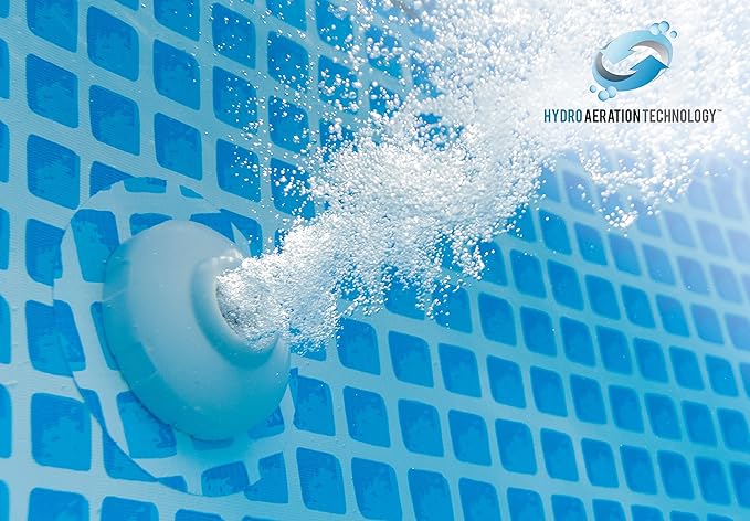 INTEX 28121EH Easy Set Inflatable Swimming Pool Set: 10ft x 30in – Includes 330GPH Cartridge Filter Pump – Puncture-Resistant Material – 1018 Gallon Capacity – 23in Water Depth