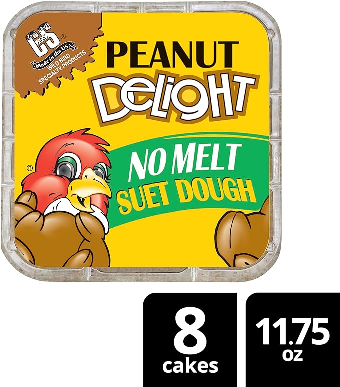 C&S Peanut Delight No Melt Suet Dough 11.75 Ounces,(Pack of 16)