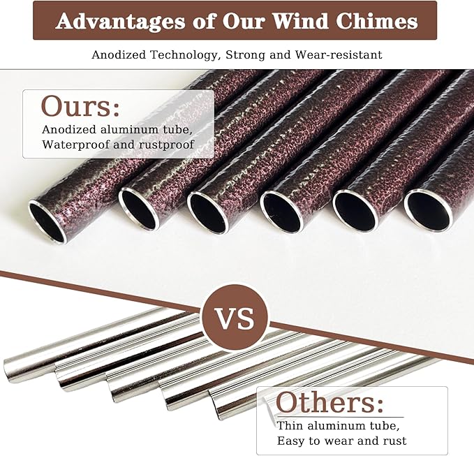 Thank You Gifts for Women Men, 32" Wind Chimes Thank You Gifts, Appreciation Gifts for Employee Coworkers Colleague Teachers Nurses, Thanksgiving Day Gifts for Family Friends