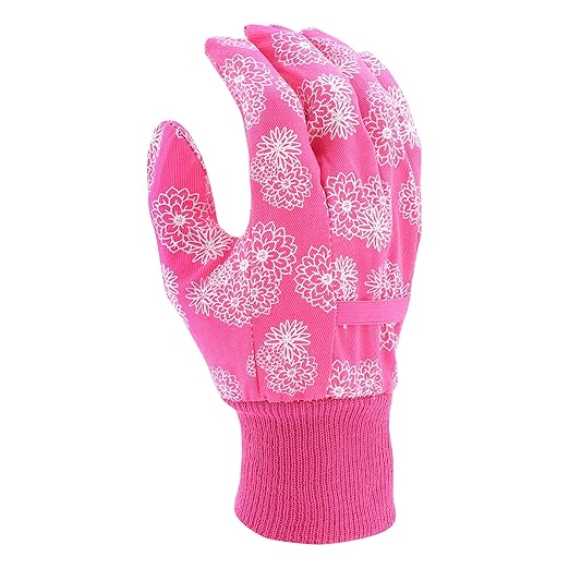 Miracle-Gro MG86121/WML High Dexterity Synthetic Leather Palm Gloves – Medium-Large, Women’s Mesh Back Gardening Gloves