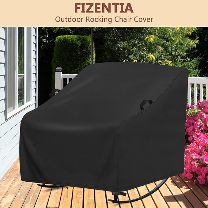 Cover for Rocking Chair,Covers compatible with Porch Rocking Chairs,Patio Rocker Cover for Porch,Patio,Balcony(Custom Size,2-Pack)