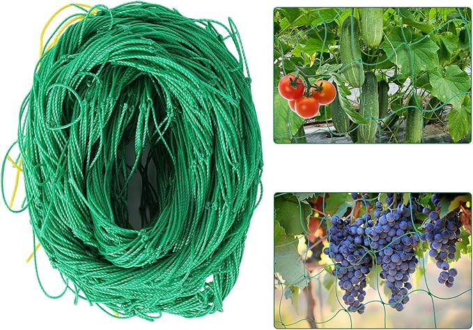 Kikhope Trellis Netting for Climbing Plants, 5.9ft x 16.4ft Heavy Duty Garden Trellis Netting for Cucumber, Vine, Tomato, Plants Trellis Net for Climbing Vine Plants Fruits & Vegetables(1 Pack)