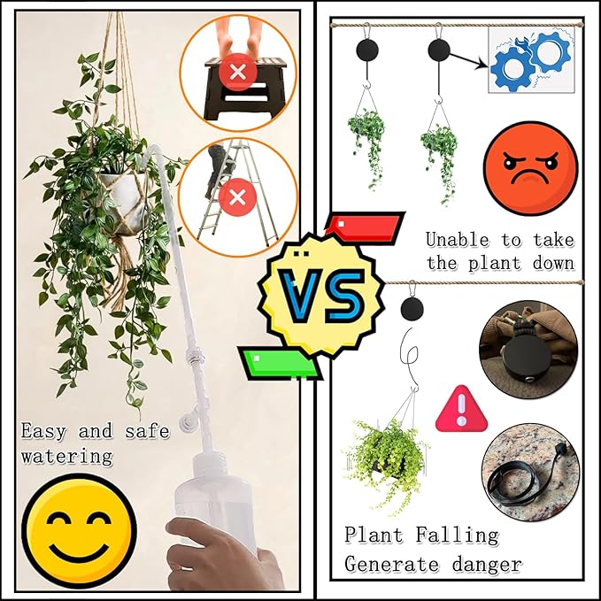 Plant Water Bottle for Hanging Plant 33oz with Long Spout Can Watering Bottle Squeeze for Succulents Bonsai House Plants Potted Flowers Shrubs | Indoor or Outdoor