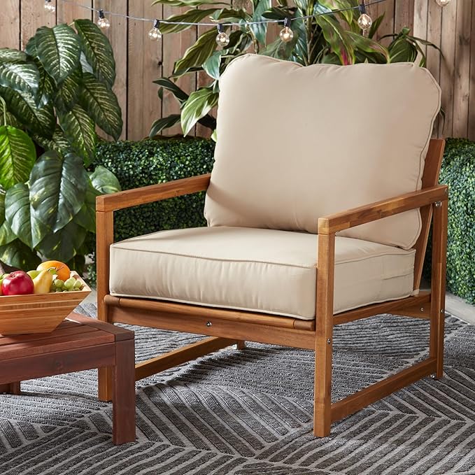 Greendale Home Fashions Outdoor Reversible 2-Piece Deep Seat Cushion Set, Sanddollar