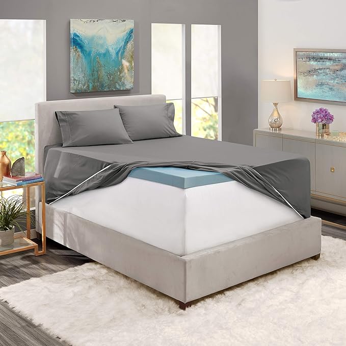 Clara Clark Fitted Sheet, Extra Deep Pocket Fits Deep Mattress, Luxury Soft Fitted Sheet Only, Full - Extra Deep Charcoal Gray