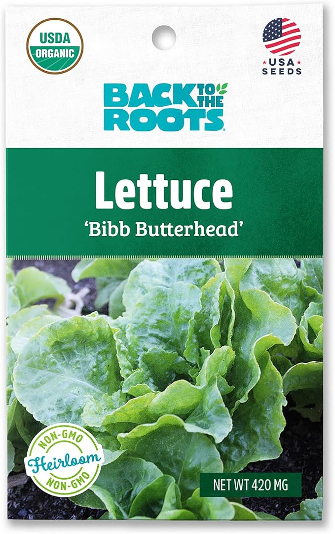 Back to The Roots 100% Organic Seed Packet - Lettuce 'Bibb Butterhead' 420mg