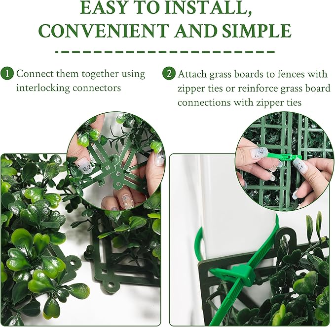 Artificial Ivy Privacy Fence Screen:48"x 120" (40 SQFT) 4-Layer Leaf UV-Anti Faux Greenery Boxwood Backdrop Ivy Vine Leaf Fence Panels for Outdoor, Indoor, Garden,Backyard and Decor