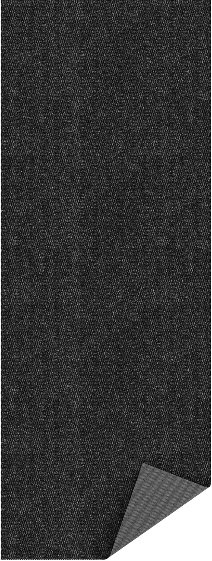 Ottomanson Front Door Mat – Non Slip Scraper Mud Mat for High Traffic Offices, Lobbies, Schools, RV & Patio – Dirt Trapping & Durable for Indoor & Outdoor Commercial Use – 2' x 3' – Black