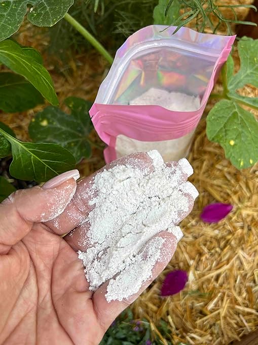 Meme’s Organic Oyster Shell Flour – Natural Calcium Supplement for Soil, Ideal for Gardens, Composting & Worm Bins – 16 oz