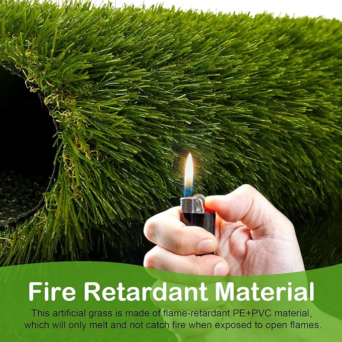 Artificial Grass Outdoor, 3x5 Ft Realistic Artificial Turf Grass Rug, Large Fake Grass for Dogs Indoor Outdoor Garden Lawn Landscape Patios Decoration