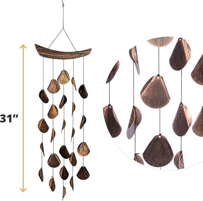 VP Home 31-Inch Wind Chimes for Outside - Unique Outdoor Garden Wind Chime - Decorative Harmonic Windchimes for Patio, Porch, or Yard - Thoughtful Gift for Relaxation or Outdoor Decor - Shimmering Zen