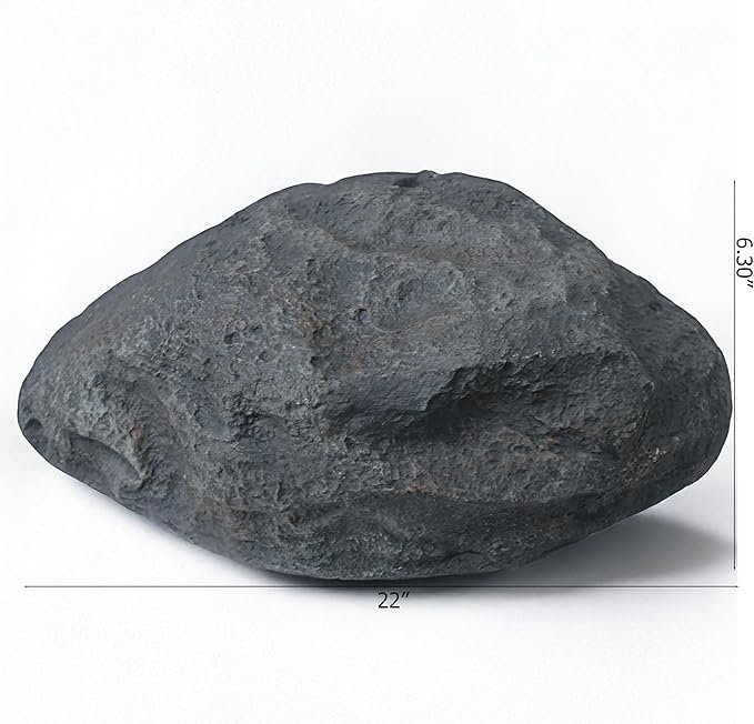 Gardenised Fake Garden Rock Cover Decorative Natural Texture Faux Stone for Outdoor Landscaping Ideal for Hiding Irrigation Valves Water Pumps Pipes Electrical Boxes & Cables in Yard or Lawn, Shell
