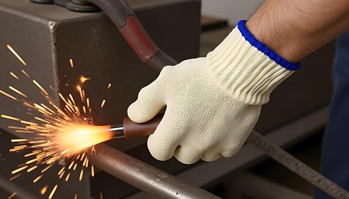 G & F 1689L Dupont Nomex® & Kevlar® Heat Resistant Oven Gloves, for BBQ, Fireplace,and Grilling. Commercial Grade, Large, Sold by 1 Piece